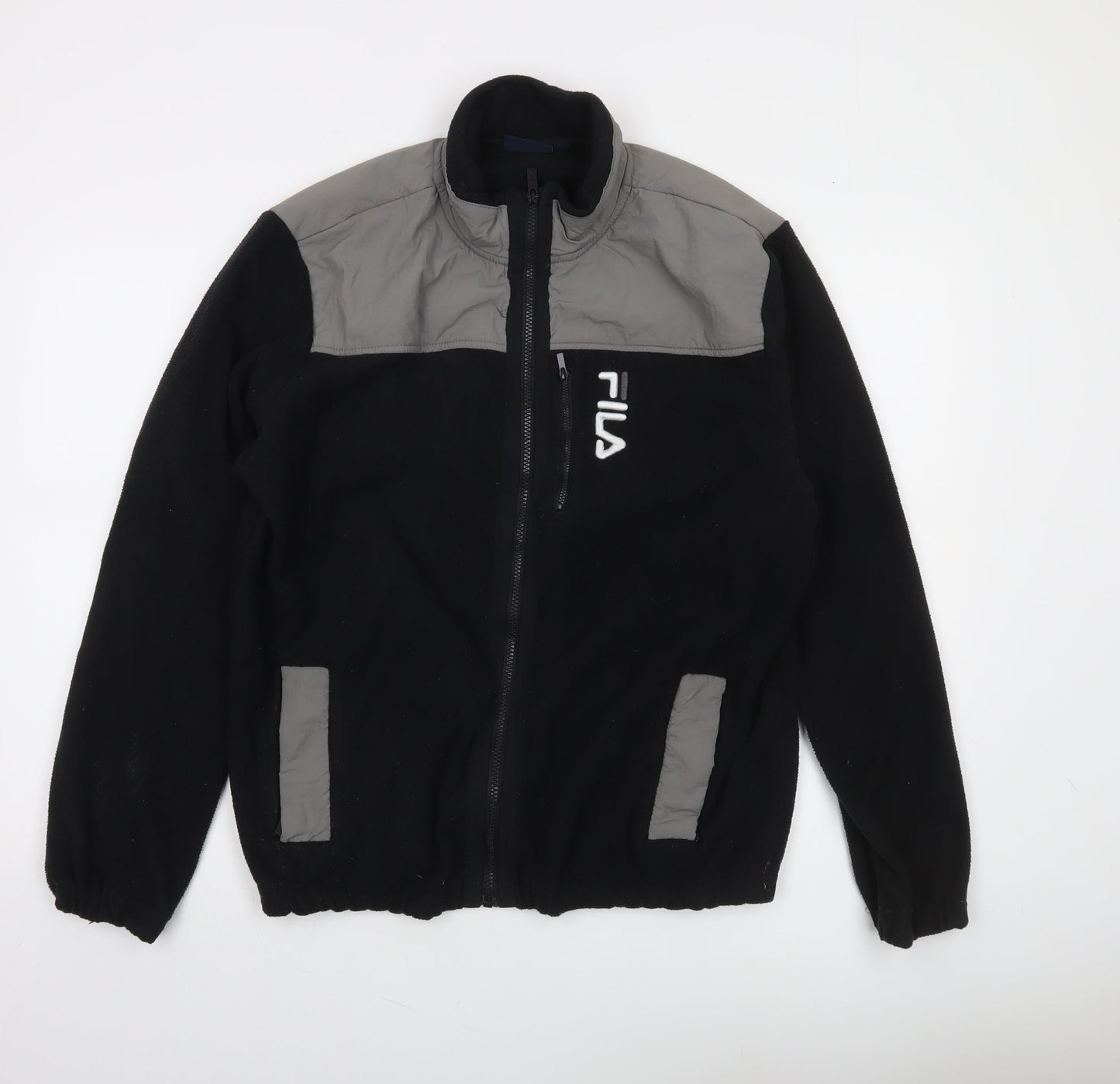 Mens UK Size L FILA Black Basic Jacket