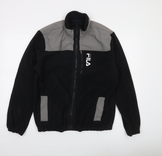 Mens UK Size L FILA Black Basic Jacket