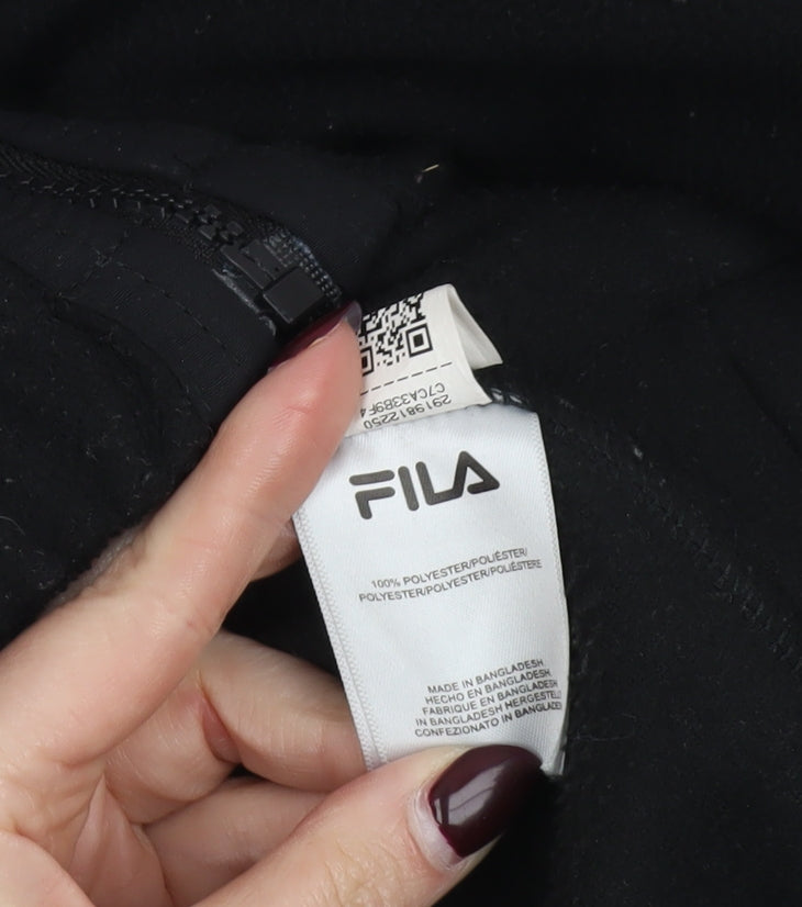 Mens UK Size L FILA Black Basic Jacket