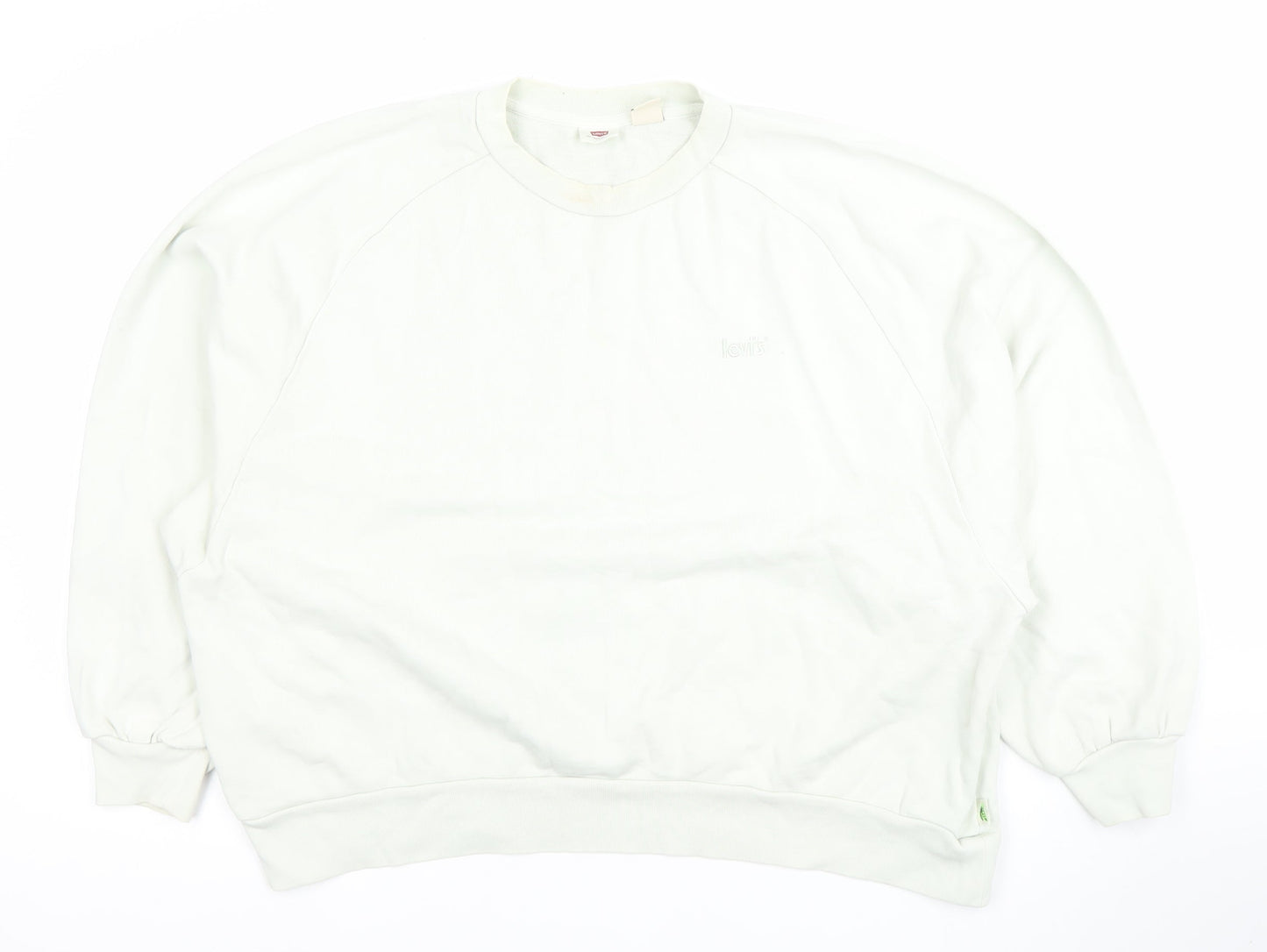 Womens UK Size L Levi's White Pullover Sweatshirt