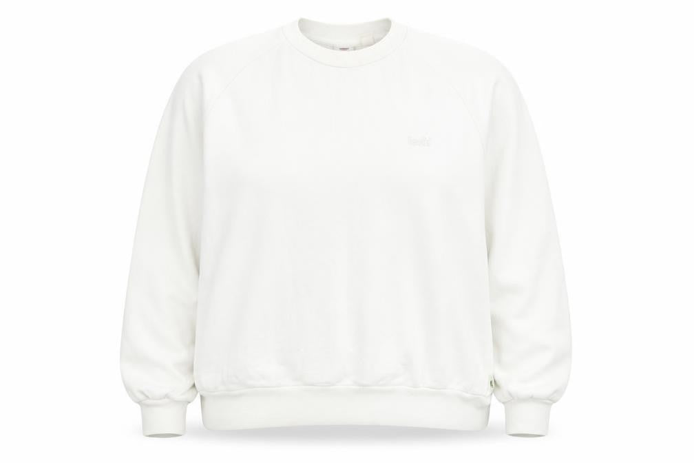 Womens UK Size L Levi's White Pullover Sweatshirt