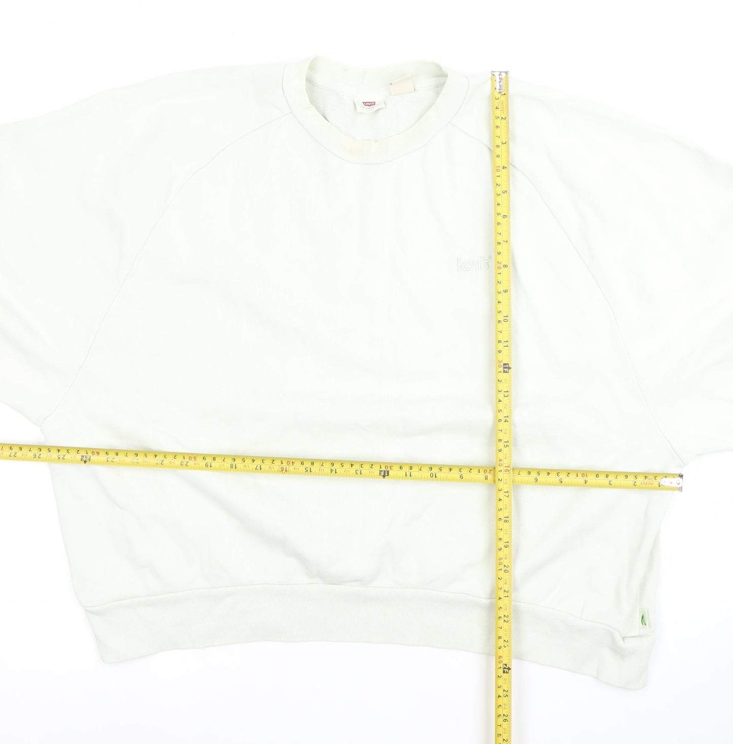 Womens UK Size L Levi's White Pullover Sweatshirt