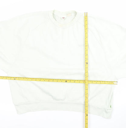 Womens UK Size L Levi's White Pullover Sweatshirt