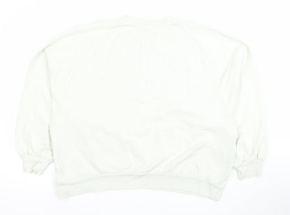 Womens UK Size L Levi's White Pullover Sweatshirt