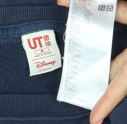 Uniqlo Disney Navy Sweatshirt Women's M Mickey & Donald Graphic Pullover