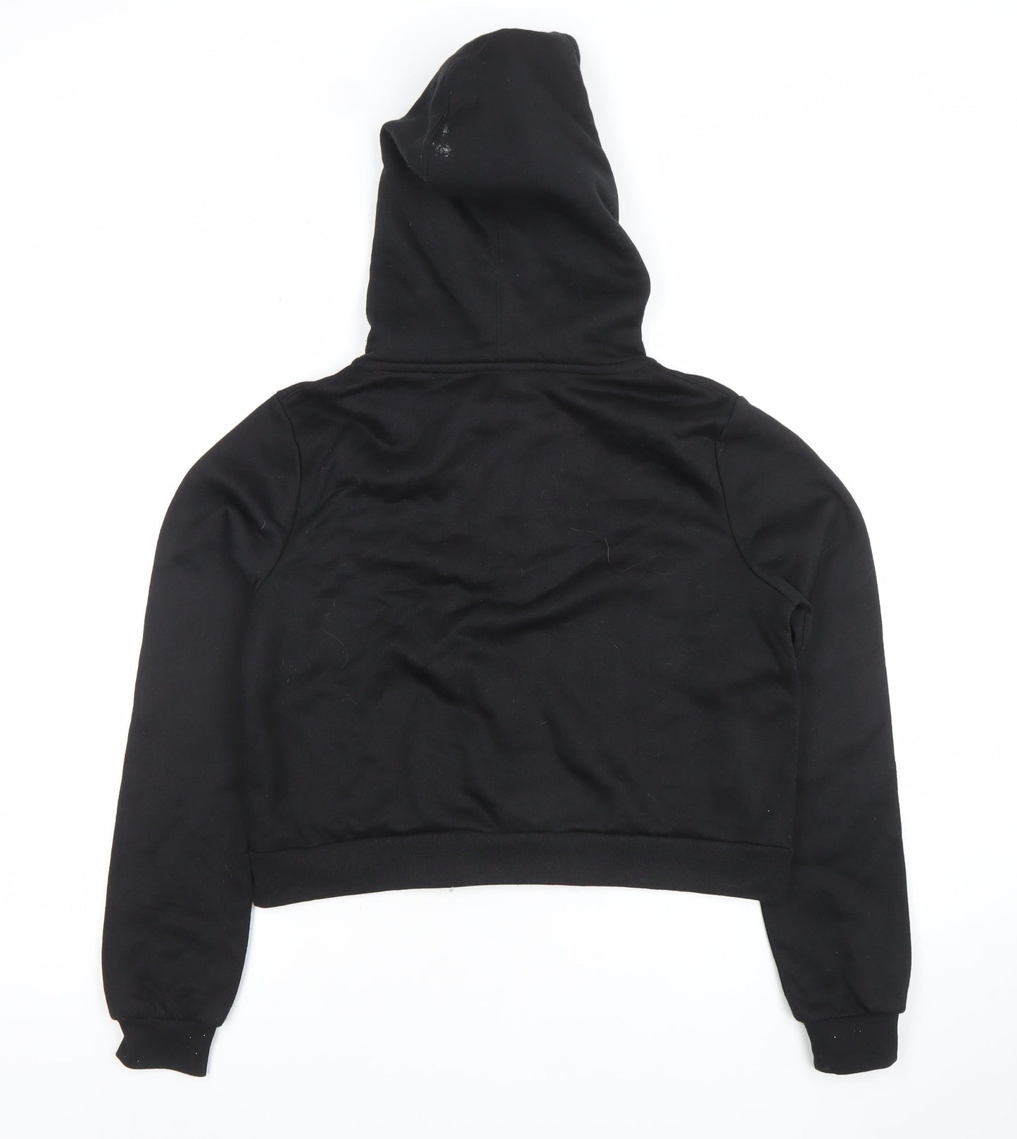 Slazenger Womens Black Cropped Zip Hooded Jacket Size 8