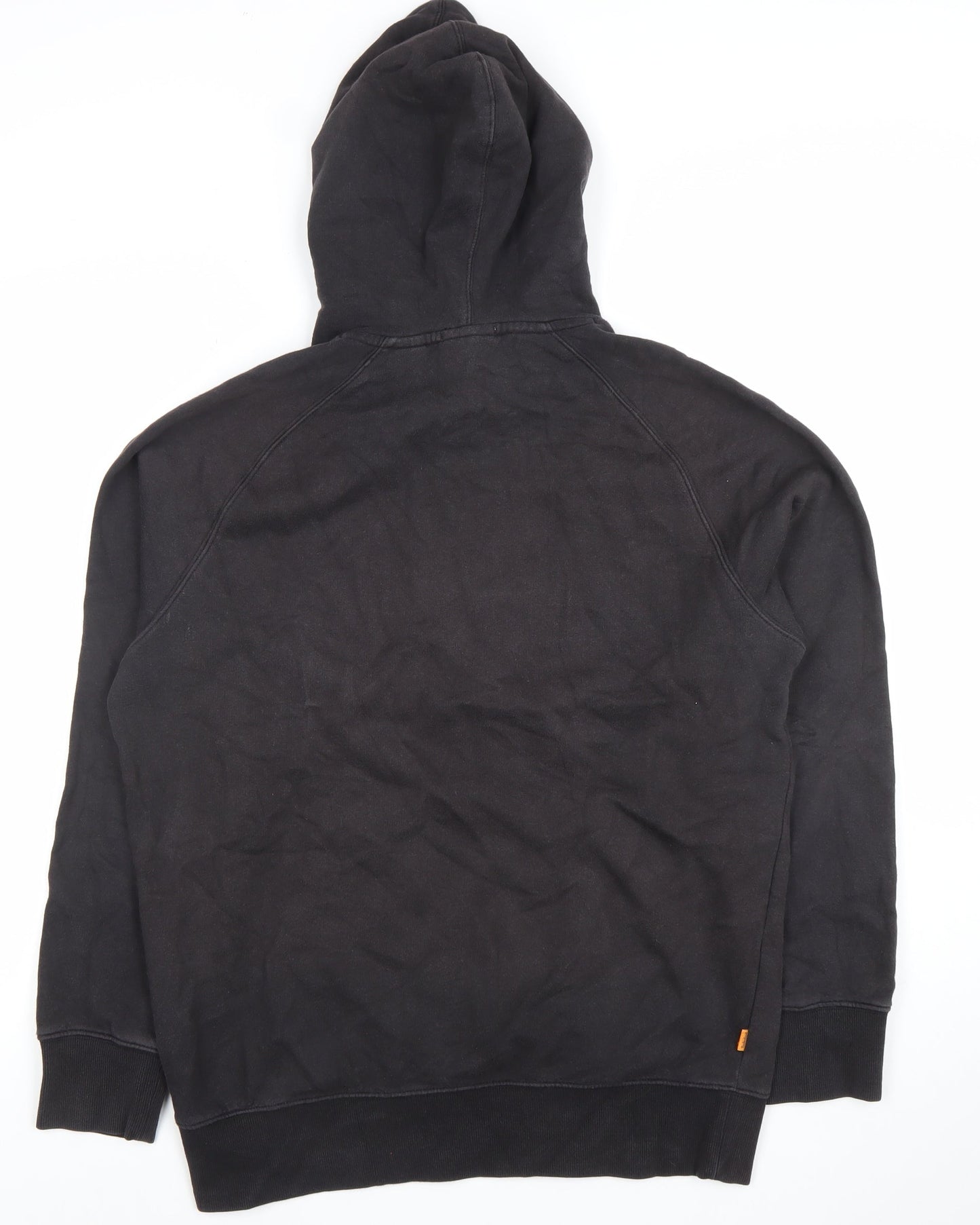 Timberland Men's Black Pullover Hoodie M Regular Fit Graphic Logo