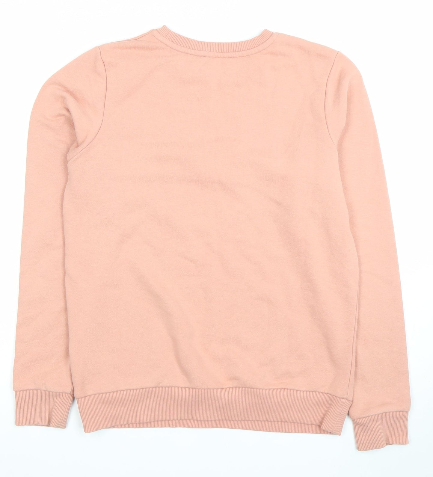 Warehouse Womens Pink Merci Crew Neck Pullover Sweatshirt Size S