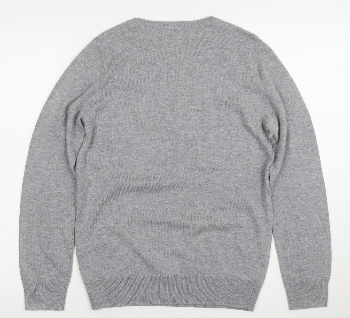 Savida Women's Grey Sequin Star Jumper XS Crew Neck Knit