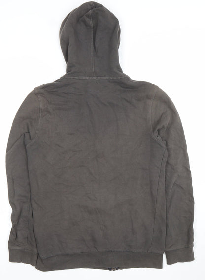 ASOS Women’s Brown Studded Full Zip Hoodie Size S Hooded Sweatshirt