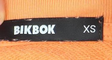 Bik Bok Women’s Orange XS Pullover Sweatshirt Cotton Crew Neck