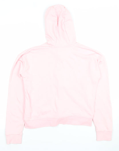 Juicy Couture Girls Pink Full Zip Hoodie 12-13 Years Logo Cotton Blend