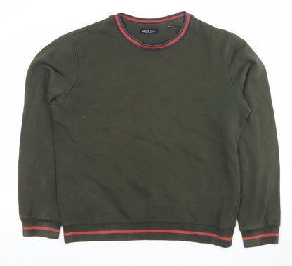 Brave Soul Men’s Green XL Crew Neck Pullover Sweatshirt