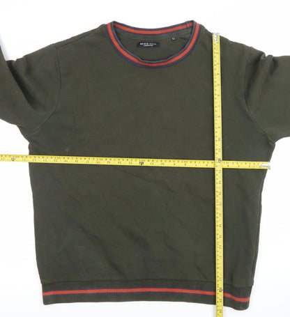 Brave Soul Men’s Green XL Crew Neck Pullover Sweatshirt