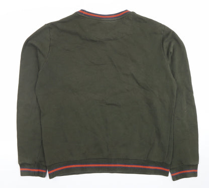 Brave Soul Men’s Green XL Crew Neck Pullover Sweatshirt