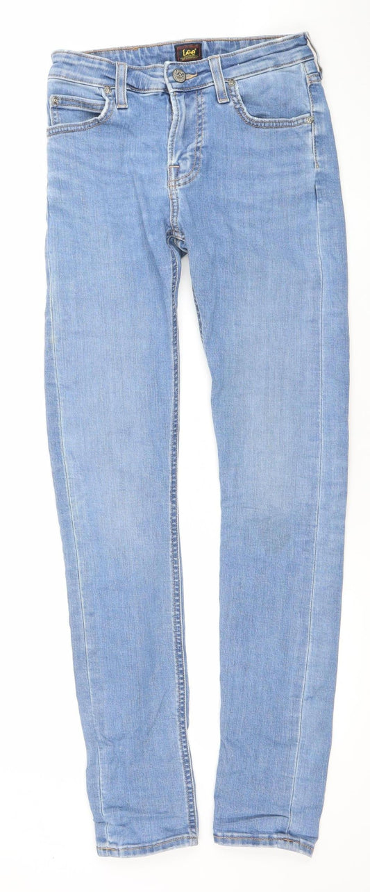 Lee Women's Blue Skinny Jeans Size 12 Malone Style Slim Fit Denim