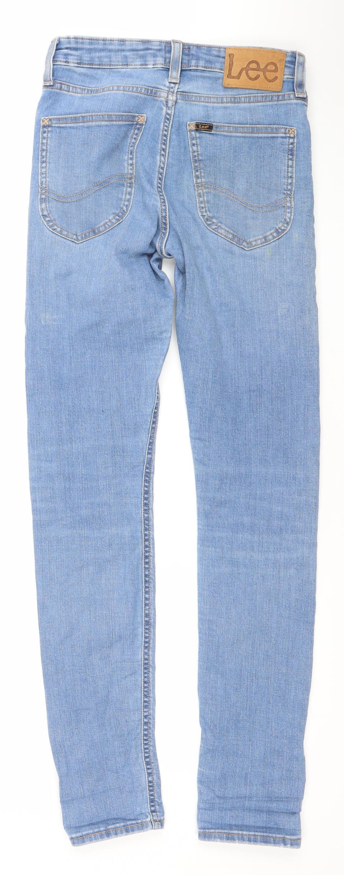 Lee Women's Blue Skinny Jeans Size 12 Malone Style Slim Fit Denim