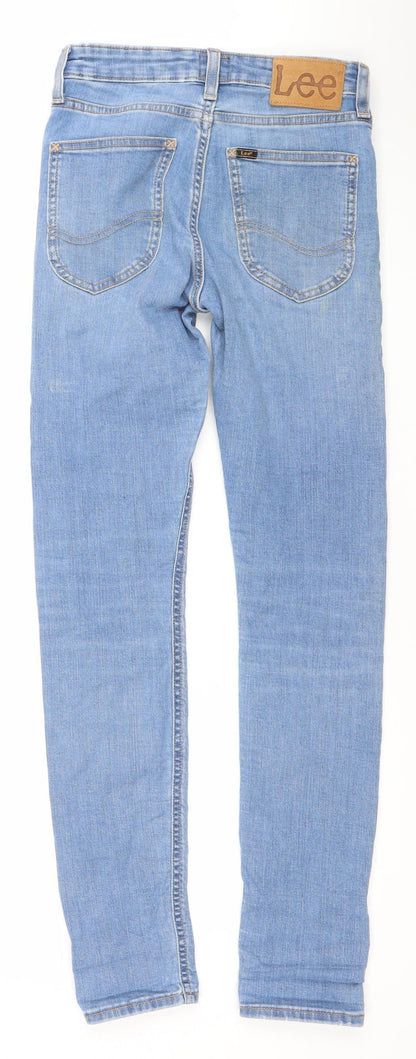 Lee Women's Blue Skinny Jeans Size 12 Malone Style Slim Fit Denim