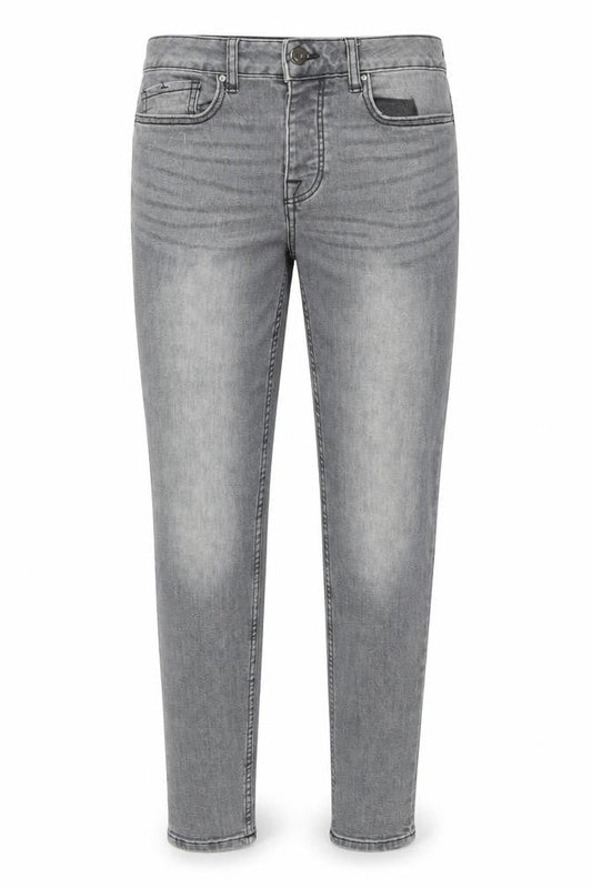 Denim Co. Men's Grey Slim Tapered Jeans 28W 30L Cotton Blend