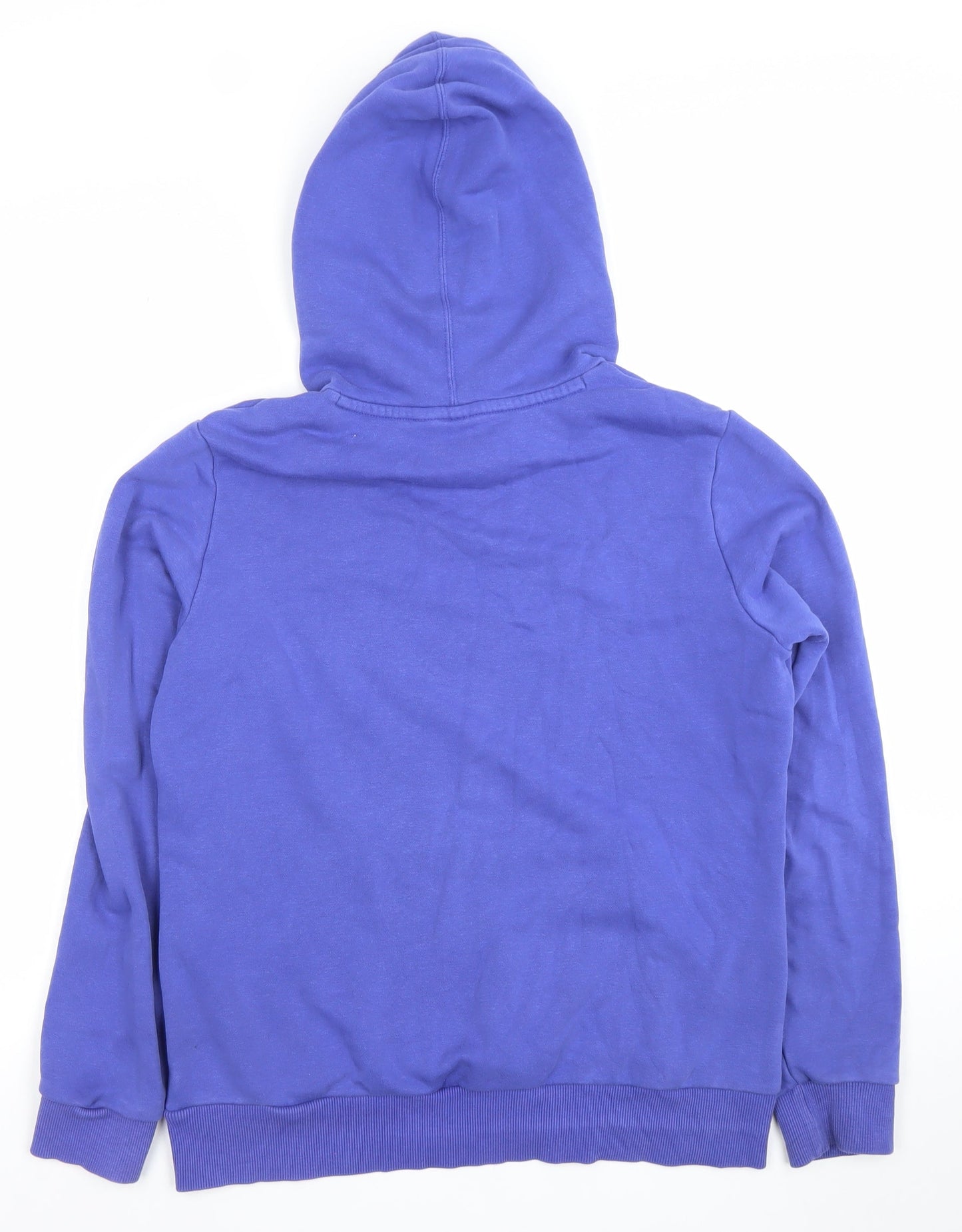 Puma Women's Blue Pullover Hoodie Size 14 Embroidered Logo Cotton