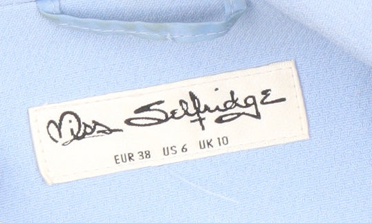 Womens UK Size 10 Miss Selfridge Blue Basic Jacket