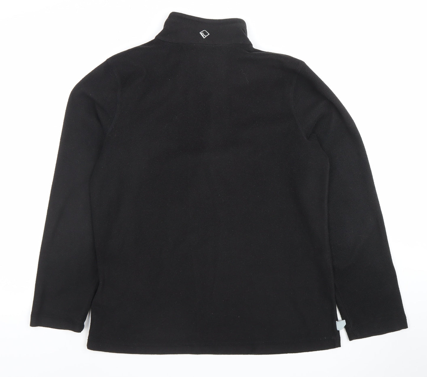 Regatta Great Outdoors Women's Black Fleece Pullover UK 10 1/4 Zip