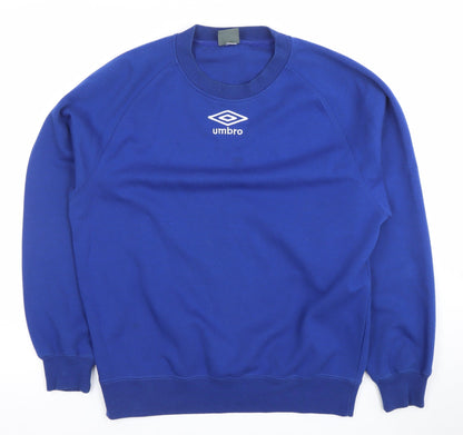 Umbro Mens Blue XS Crew Neck Pullover Sweatshirt