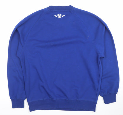 Umbro Mens Blue XS Crew Neck Pullover Sweatshirt
