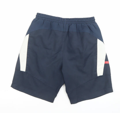 Umbro Boys Blue Athletic Football Shorts Size 146 Quick Dry Sportswear
