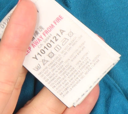 Superdry Men's Blue Cotton Crew Neck Short Sleeve T-Shirt M