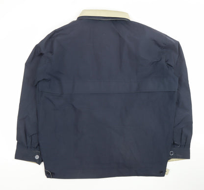 Men’s Blue New York Polyester Lined Basic Jacket Size L