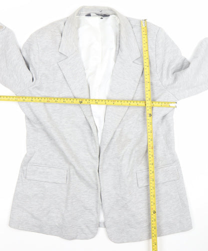 SOSANDAR Womens Grey Size 12 Classic Blazer Jacket