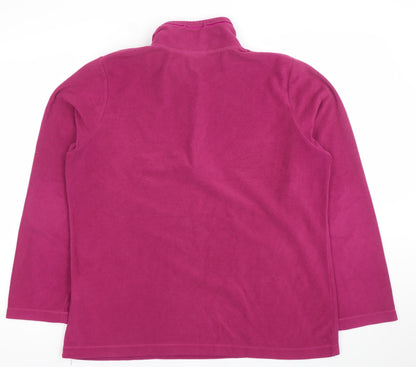 Craghoppers Women’s Pink Fleece Pullover 1/2 Zip Sweatshirt UK 14