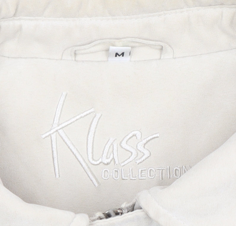 Klass Collection Women's Beige Mid-Length Lined Polyester Overcoat M