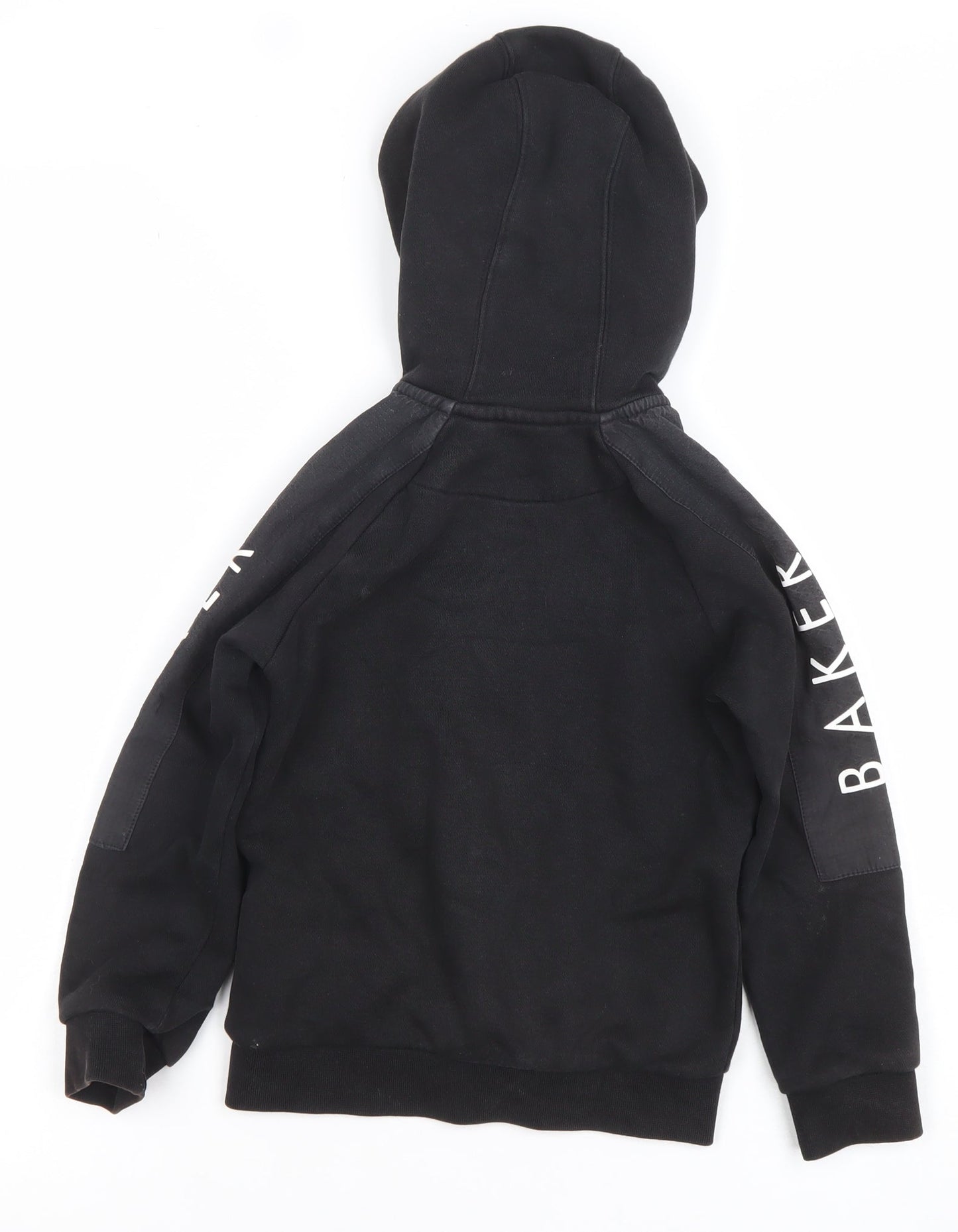 Ted Baker Boys Black Full Zip Hoodie 5 Years Cotton Blend Logo Detail