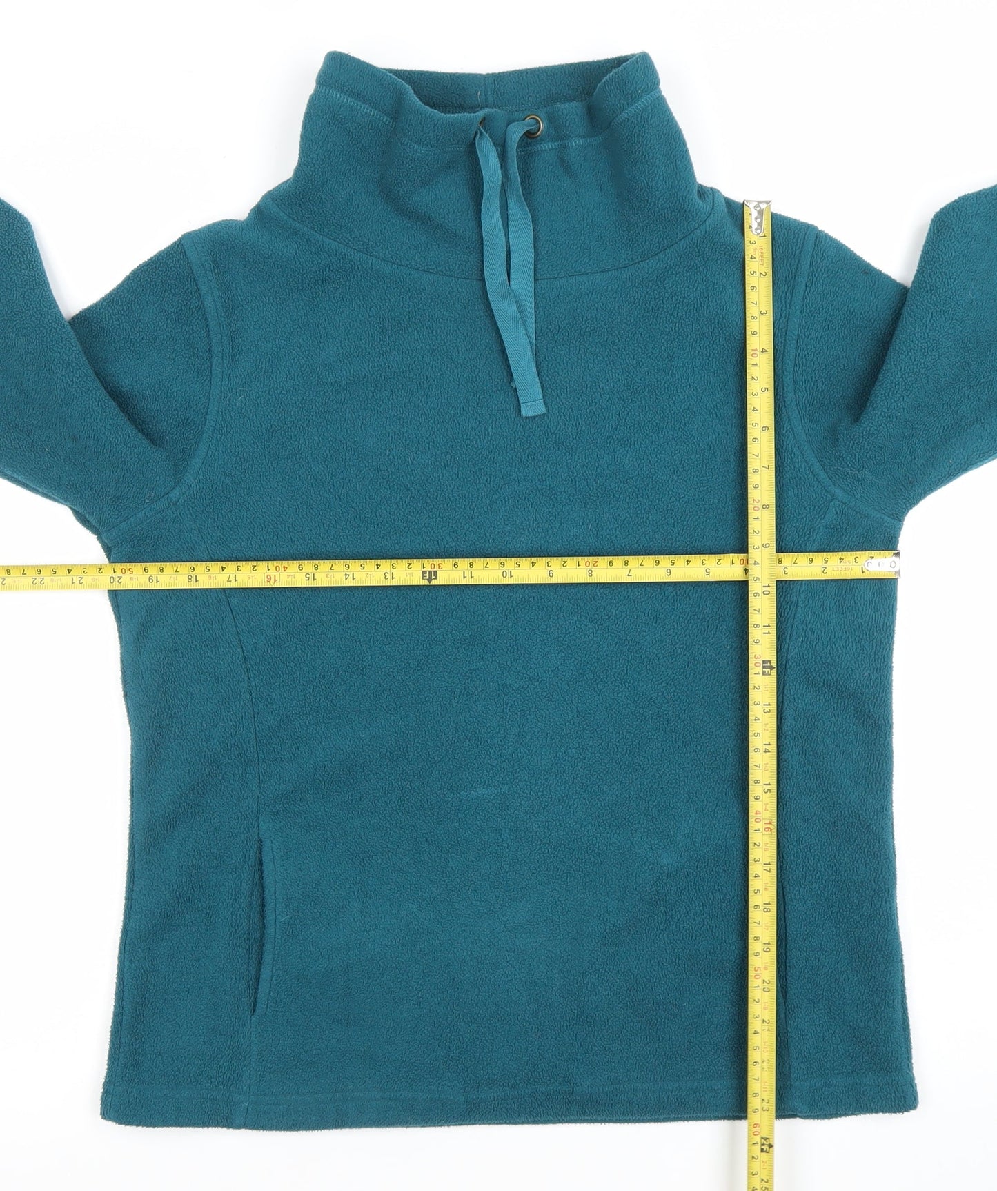 Cotton Traders Women Teal Size 14 Polyester Fleece Pullover Sweatshirt