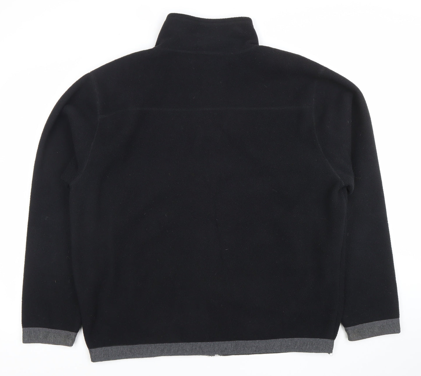 DX Active Men's Black Fleece Full Zip Jacket Size L Regular Fit