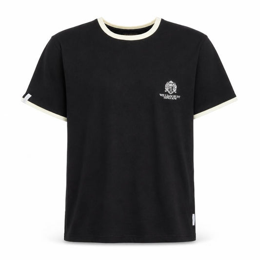 William Hunt Men's Black XL Crew Neck Cotton T-Shirt