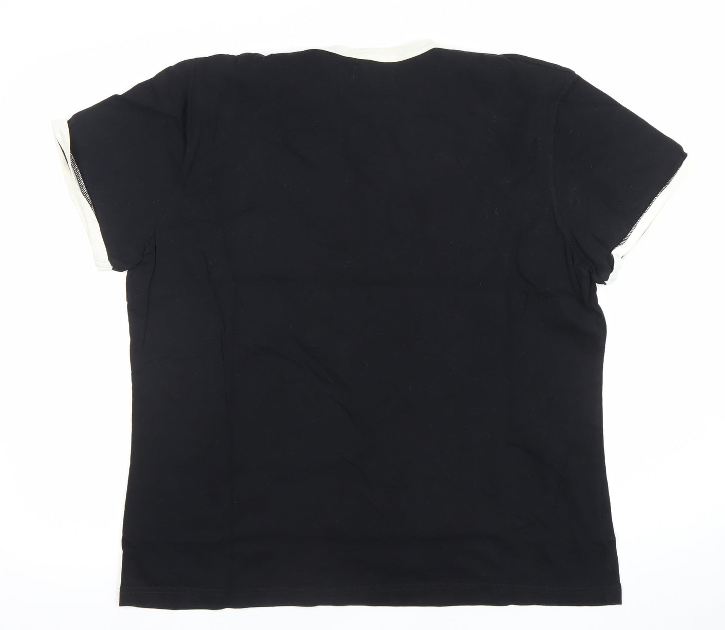 William Hunt Men's Black XL Crew Neck Cotton T-Shirt