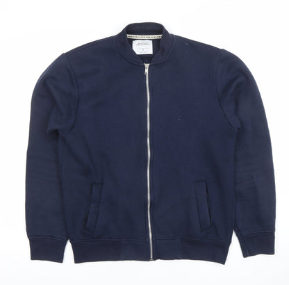 Burton Menswear London Men’s Blue Full Zip Sweatshirt Size S