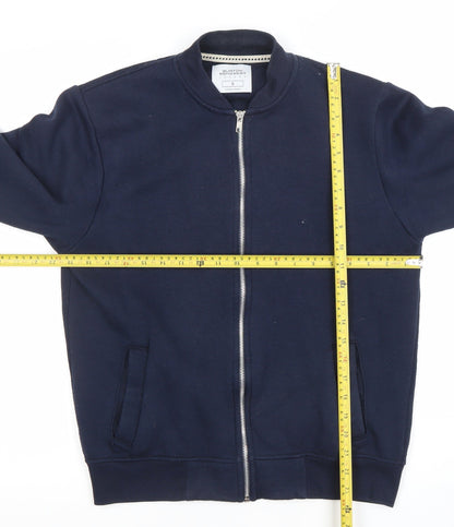 Burton Menswear London Men’s Blue Full Zip Sweatshirt Size S