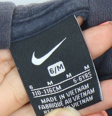 Boys UK Size 5-6 Years Nike Black Full Zip Hoodie