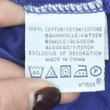 Ralph Lauren Men's Blue Cotton Polo Shirt Size L Classic Fit