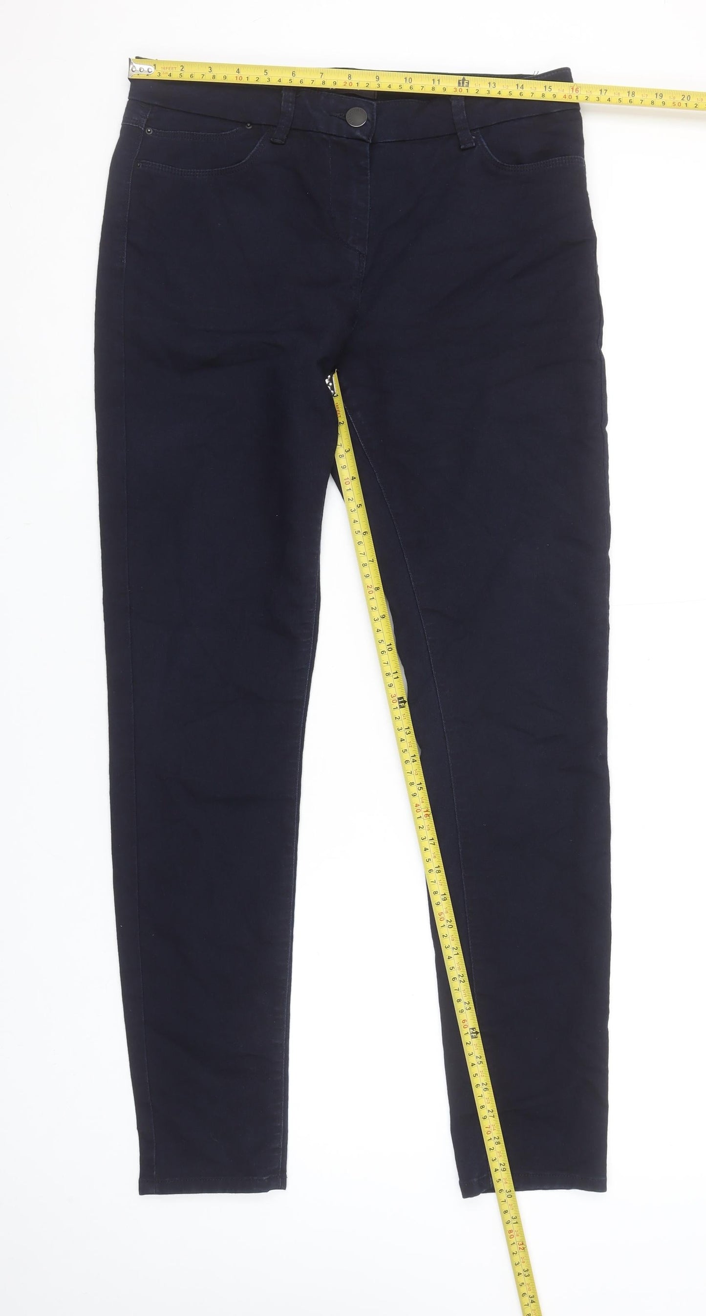 Marks and Spencer Women's Blue Jegging Jeans Size 12 Tall Slim Fit