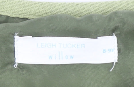 Leigh Tucker Willow Girls Green Quilted Ruffle Jacket 8-9 Years