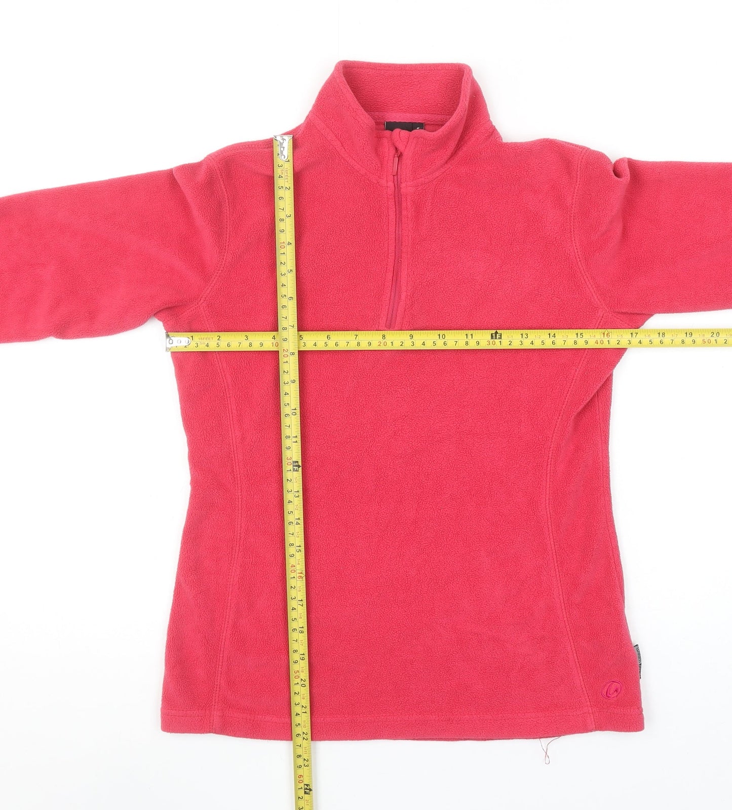 GO Sport Women's Pink Fleece 1/4 Zip Pullover Sweatshirt Size S