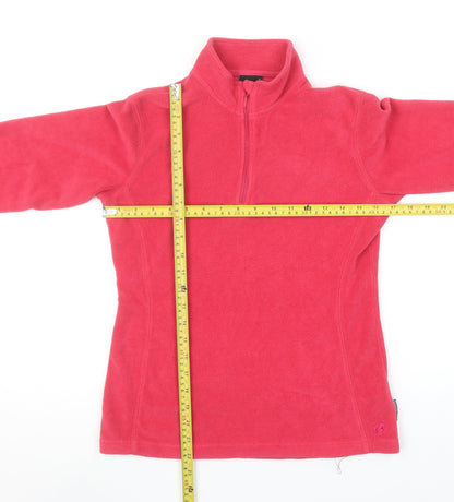 GO Sport Women's Pink Fleece 1/4 Zip Pullover Sweatshirt Size S