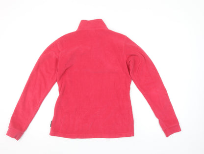 GO Sport Women's Pink Fleece 1/4 Zip Pullover Sweatshirt Size S
