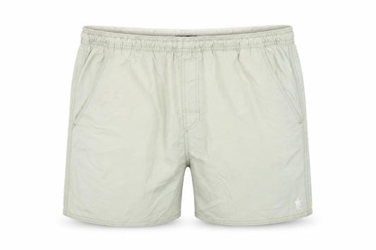 Front view of French Connection Men's Beige XL Swim Shorts Quick Dry Nylon