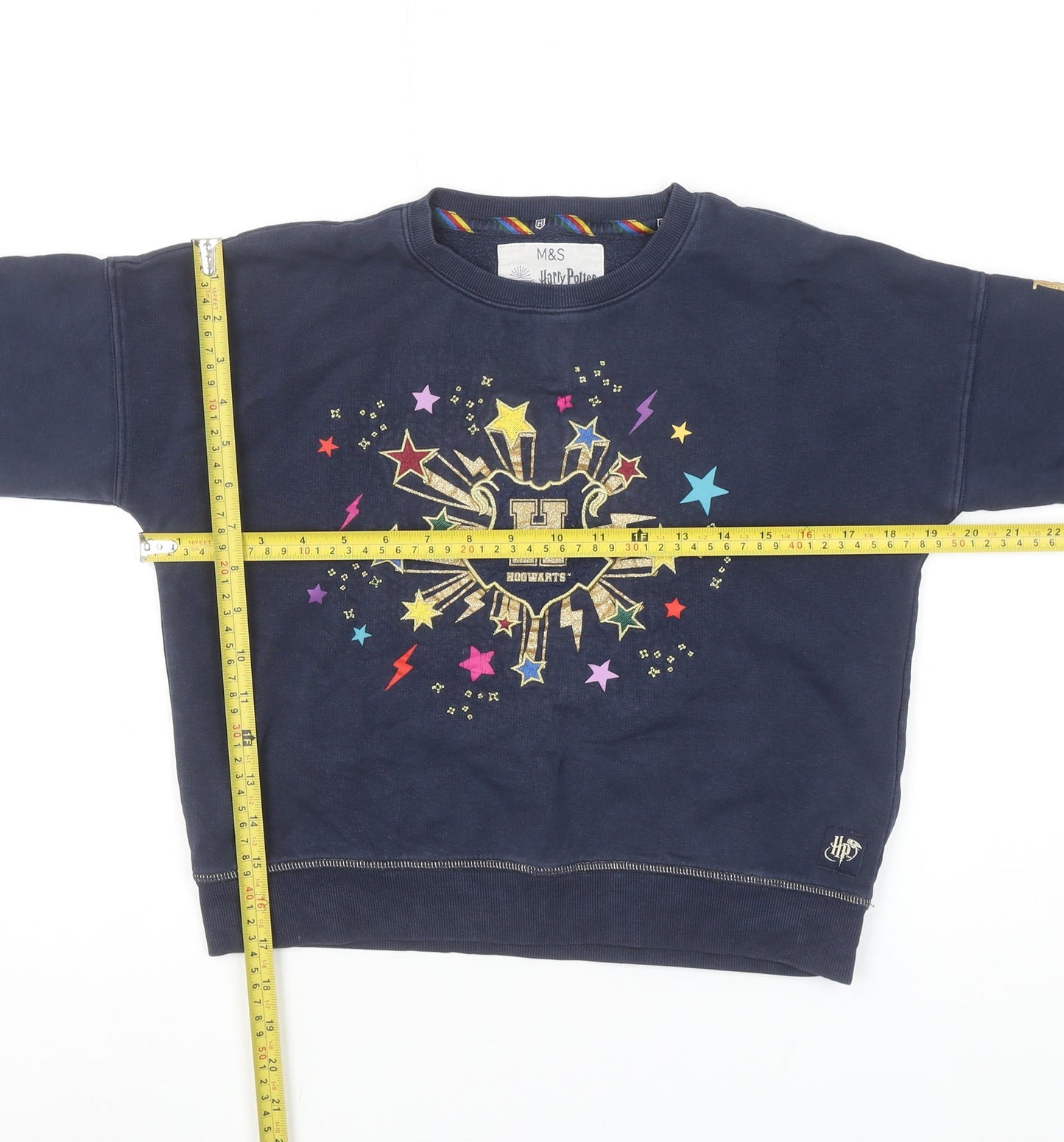 Marks and Spencer Girls Navy Harry Potter Hogwarts Sweatshirt 9-10 Years